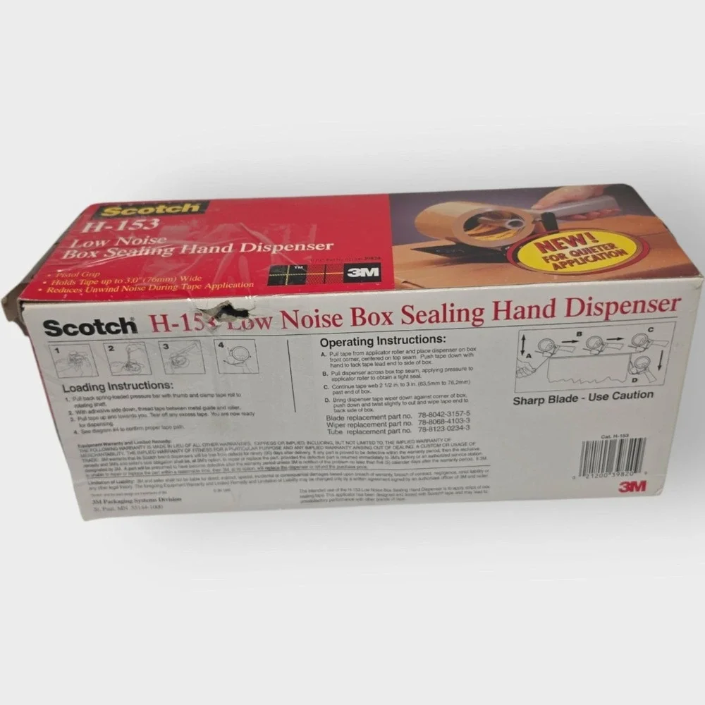 H153- Scotch Box Sealing Tape Dispenser Low Noise 3